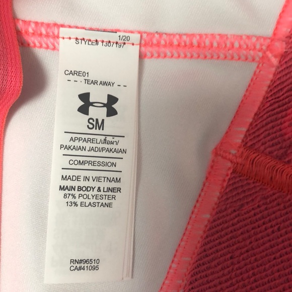 Under Armour Mid Print Sports Bra - Picture 6 of 6